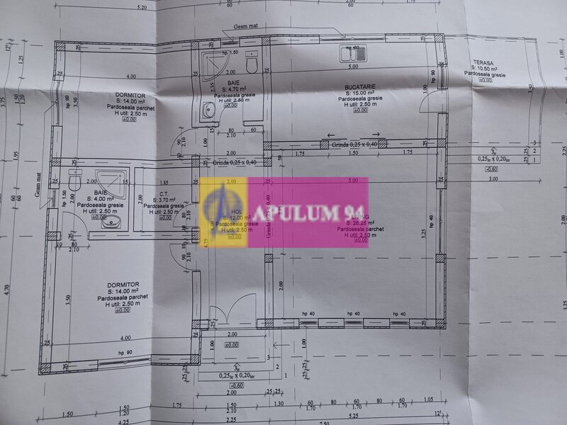 Casa noua 3 camere parter, curte 443 mp, Sabareni